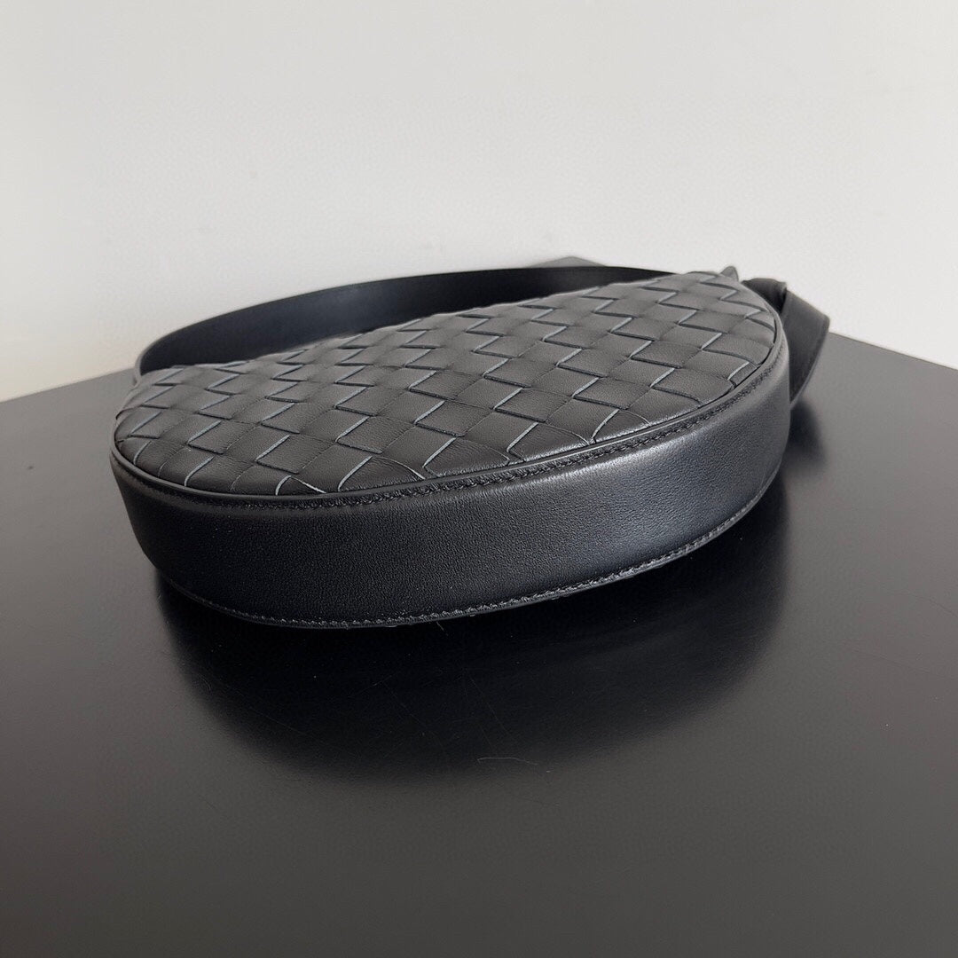Luxury Bottega Veneta BV Mini Sunrise 23cm Black Calfskin Ghw