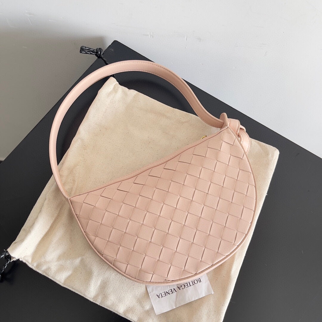 Luxury Bottega Veneta BV Mini Sunrise 23cm Light Pink Calfskin Ghw