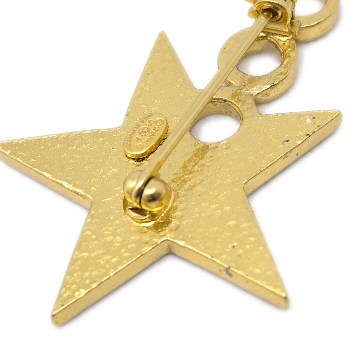 Luxury Chanel Star COCO Brooch Pin Black 01P