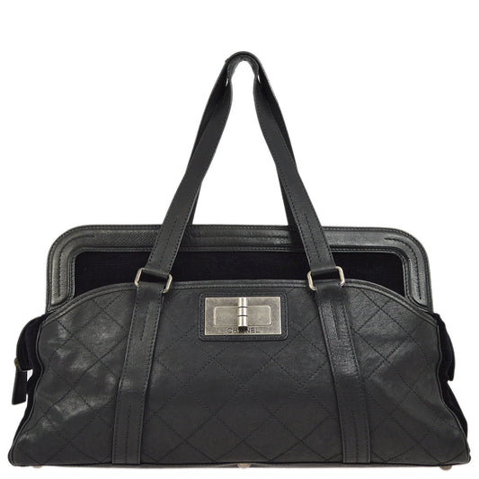Luxury Chanel 2006-2008 Black Mademoiselle Lock Tote Bag