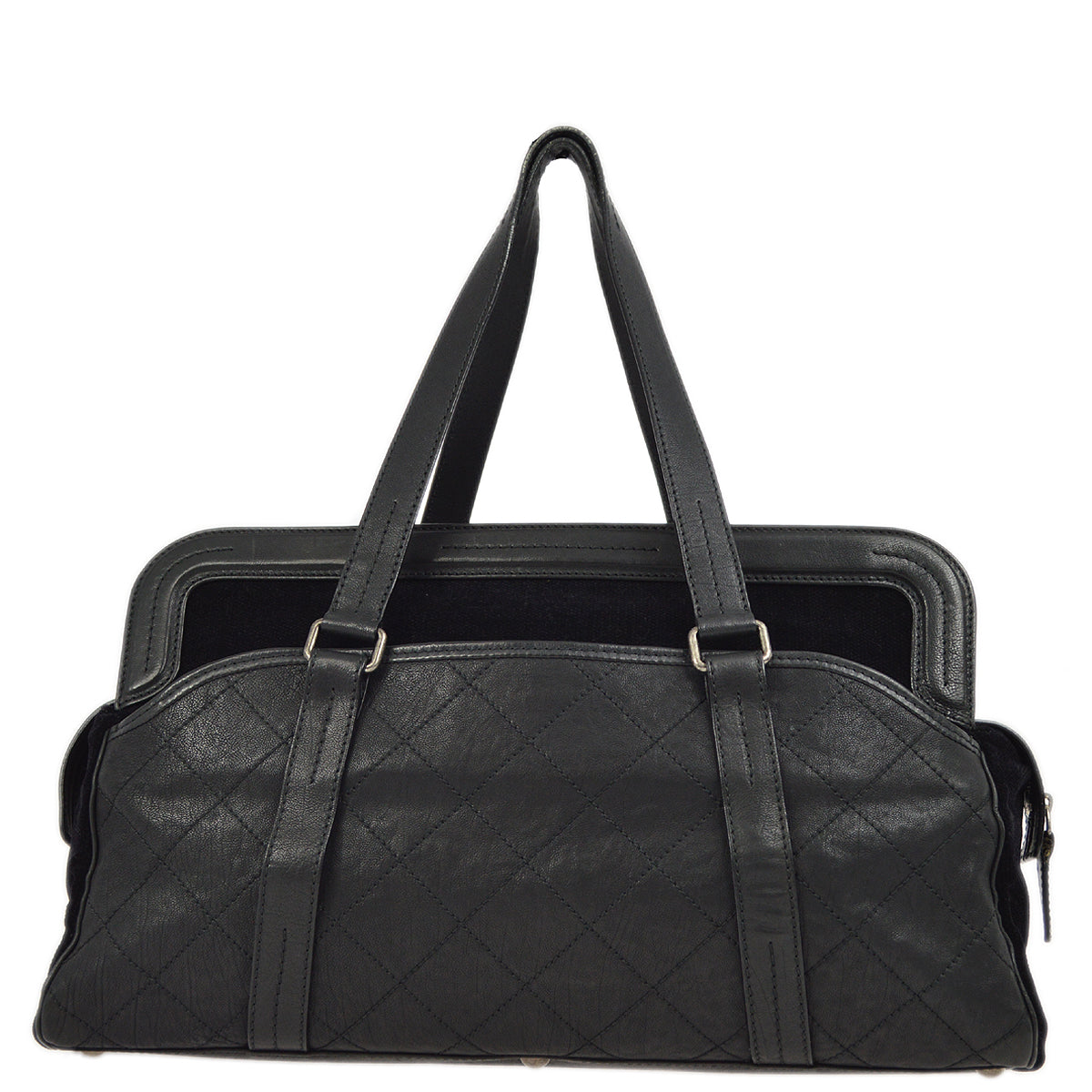 Luxury Chanel 2006-2008 Black Mademoiselle Lock Tote Bag