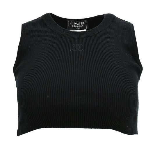 Luxury Chanel Spring 1995 Cropped Sleeveless Top #38