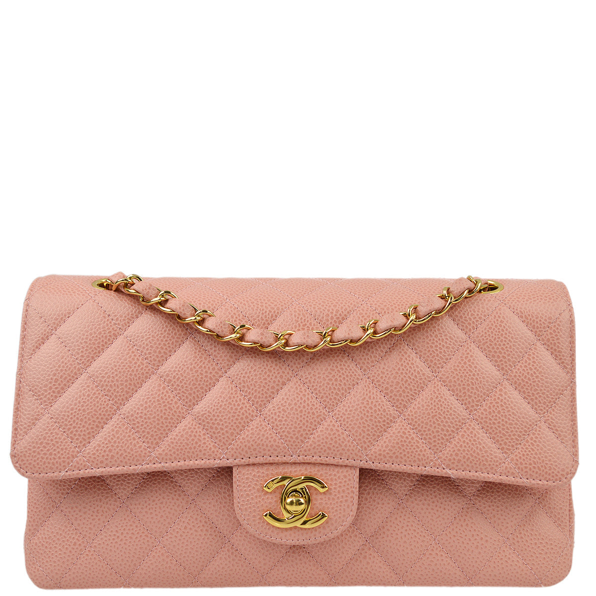 Luxury Chanel 2003-2004 Caviar Medium Classic Double Flap Bag