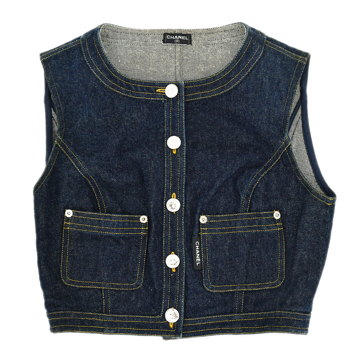 Luxury Chanel Vest Denim Jacket