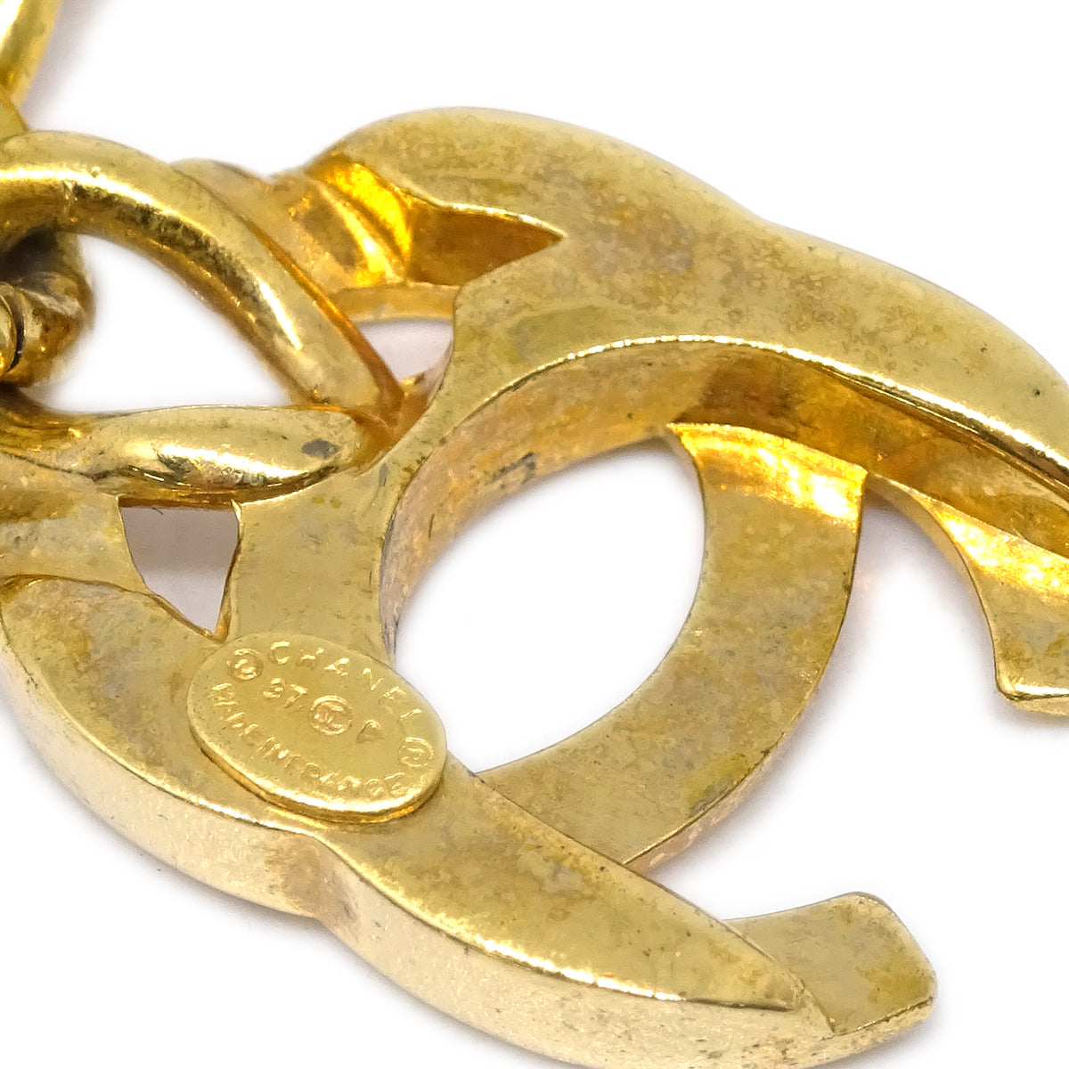 Luxury Chanel Turnlock Bracelet Gold 97P