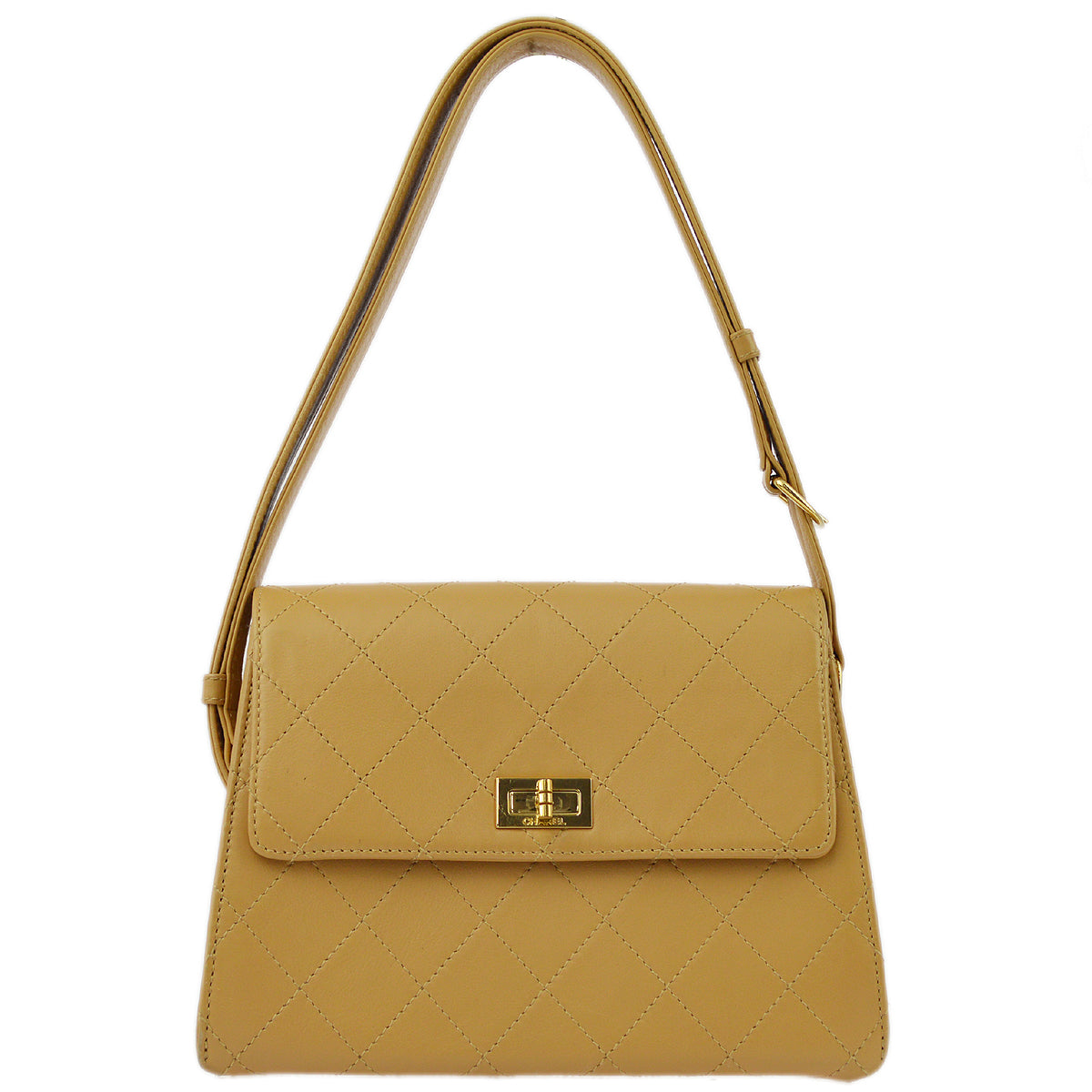 Luxury Chanel 1997-1999 Lambskin Mademoiselle Lock Shoulder Bag