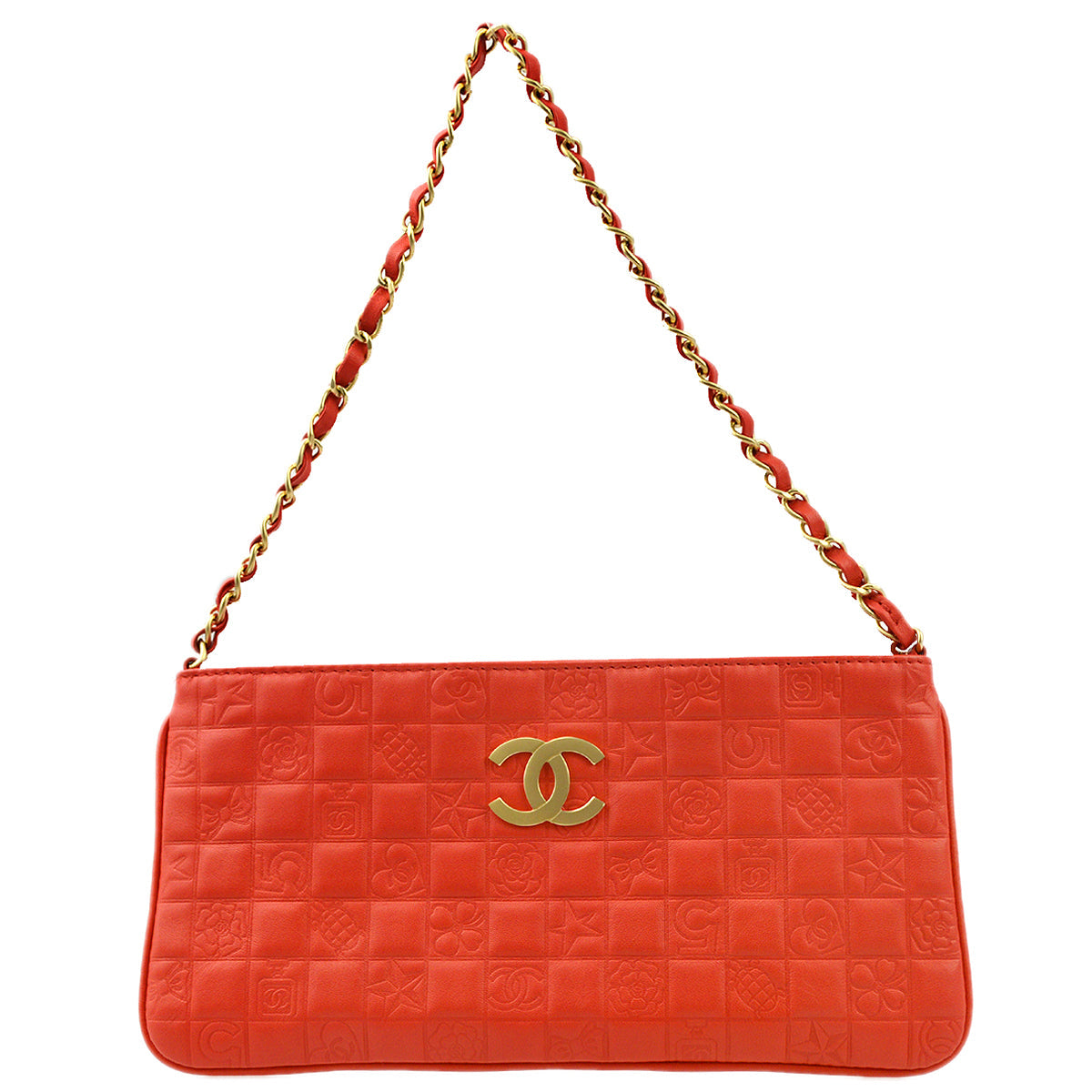 Luxury Chanel 2003-2004 Lambskin Icon Chain Handbag