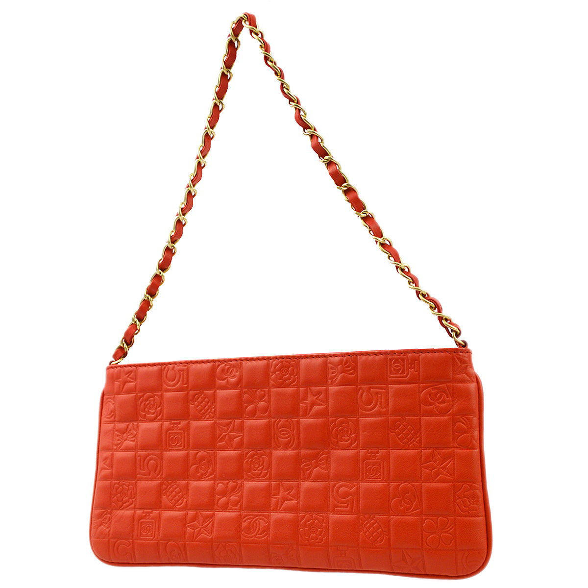 Luxury Chanel 2003-2004 Lambskin Icon Chain Handbag