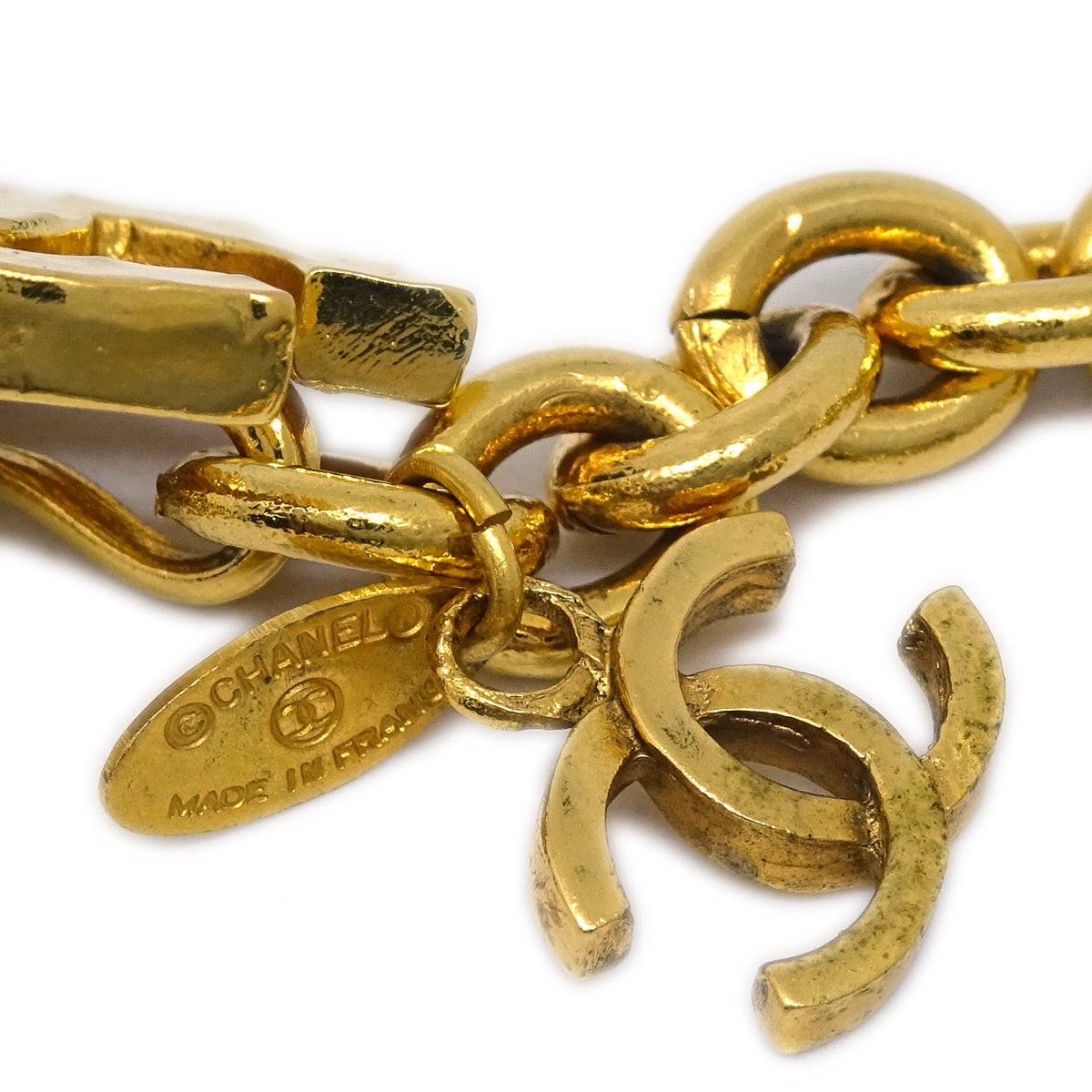 Luxury Chanel CC Chain Belt Gold Small New 684
