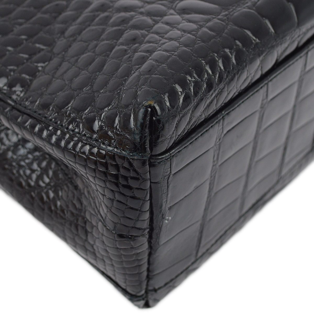 Luxury Chanel * 1996-1997 Black Crocodile Kelly 25