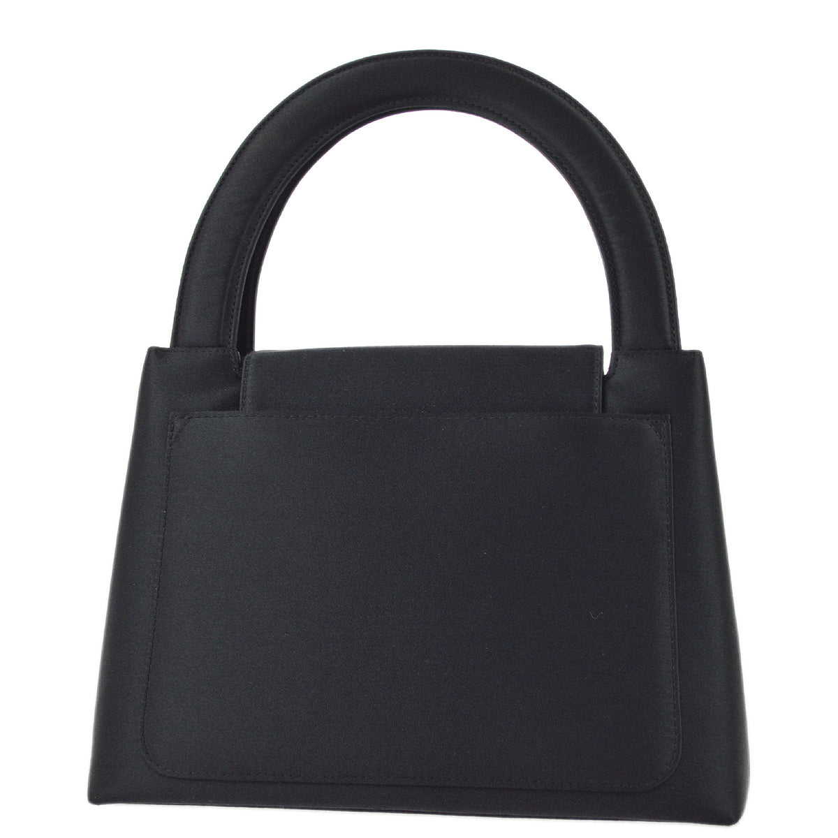 Luxury Chanel * 1997-1999 Black Satin Handbag