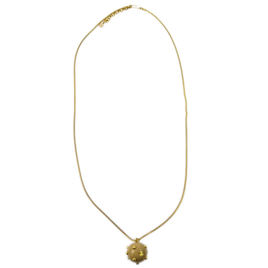 Luxury Chanel Ball Pendant Necklace Gold