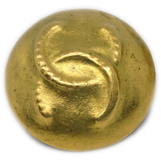 Luxury Chanel Gold Button Earrings Clip-On 95C