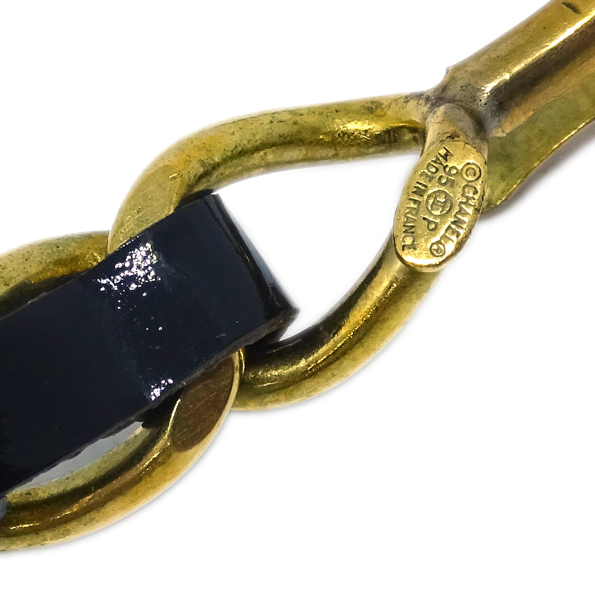 Luxury Chanel 1995 Crystal & Gold CC Choker
