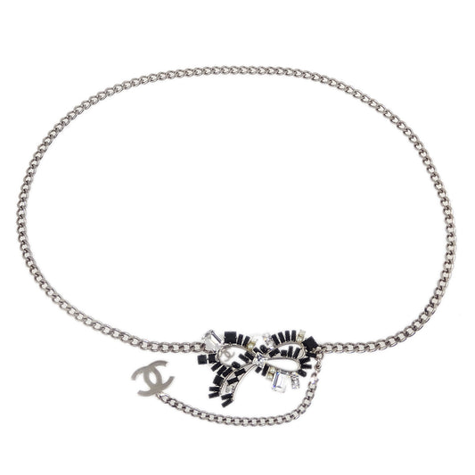Luxury Chanel Silver Chain Belt Small New