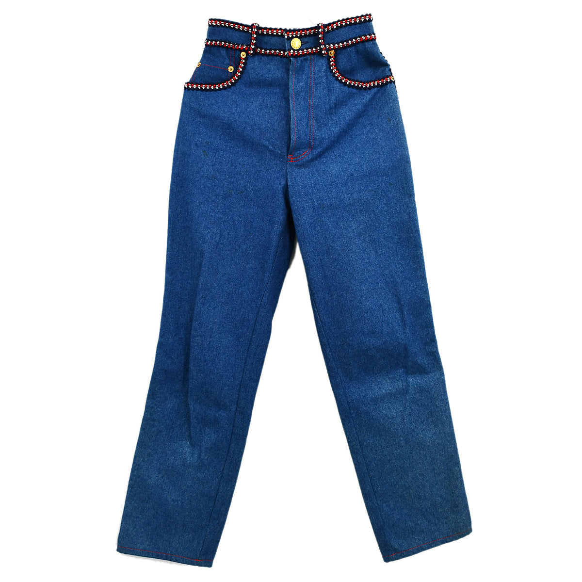 Luxury Chanel Long Denim Pants Blue 02226 #34
