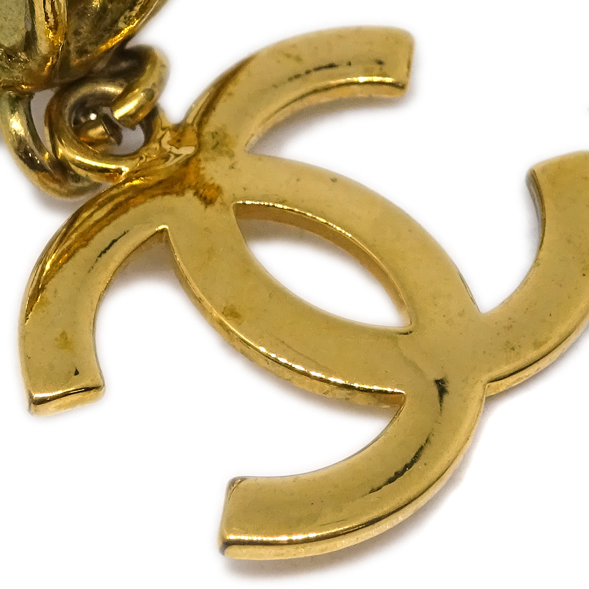 Luxury Chanel Gold Dangle Earrings Clip-On 29
