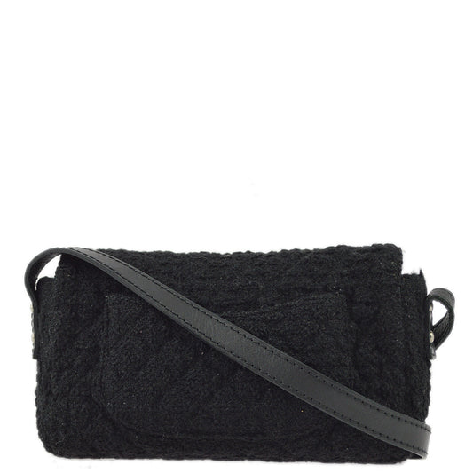 Luxury Chanel 2009-2010 Tweed Mademoiselle Lock Shoulder Bag