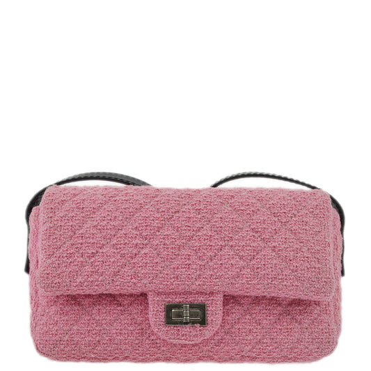 Luxury Chanel 2009-2010 Tweed Mademoiselle Lock Shoulder Bag