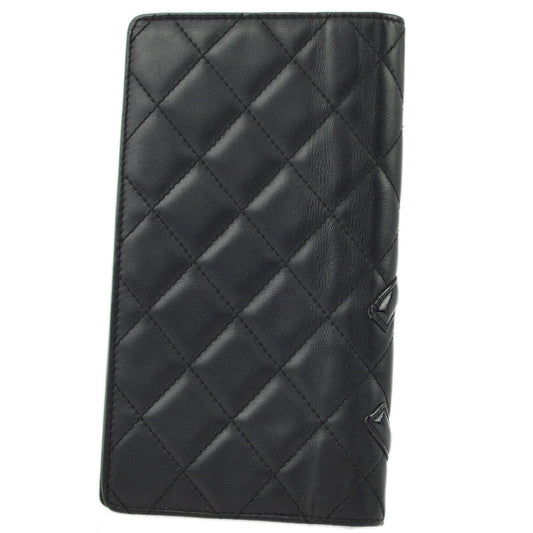 Luxury Chanel Black Calfskin Cambon Ligne Long Wallet