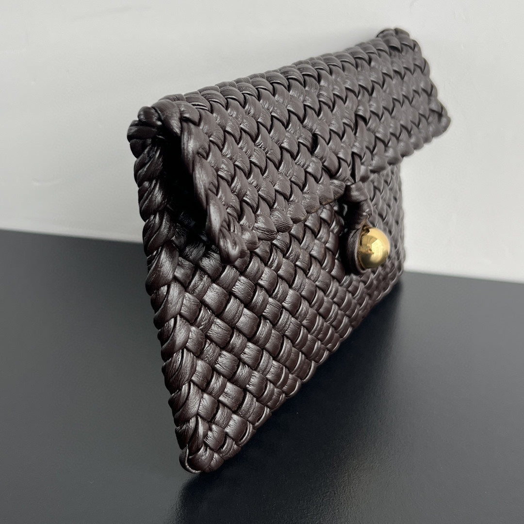 Luxury Bottega Veneta MINI COBBLE 20 BAG IN DARK BROWN LAMBSKIN