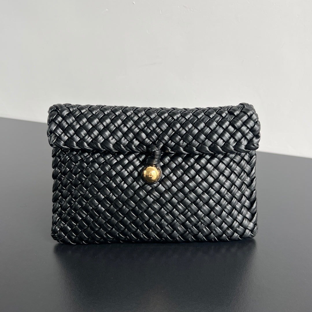 Luxury Bottega Veneta MINI COBBLE 20 BAG IN BLACK LAMBSKIN