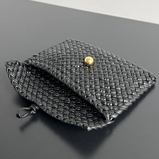 Luxury Bottega Veneta MINI COBBLE 20 BAG IN BLACK LAMBSKIN