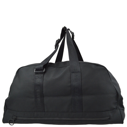 Luxury Chanel Black Nylon Sport Line Duffle Gym Bag