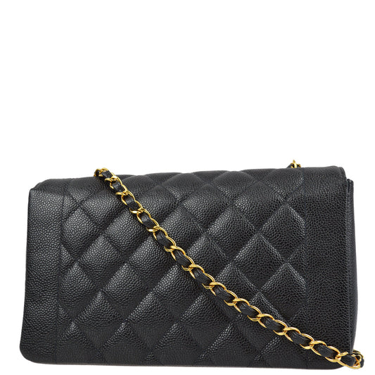 Luxury Chanel Black Caviar Medium Diana Shoulder Bag