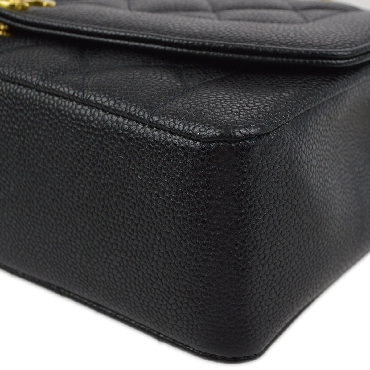 Luxury Chanel Black Caviar Medium Diana Shoulder Bag