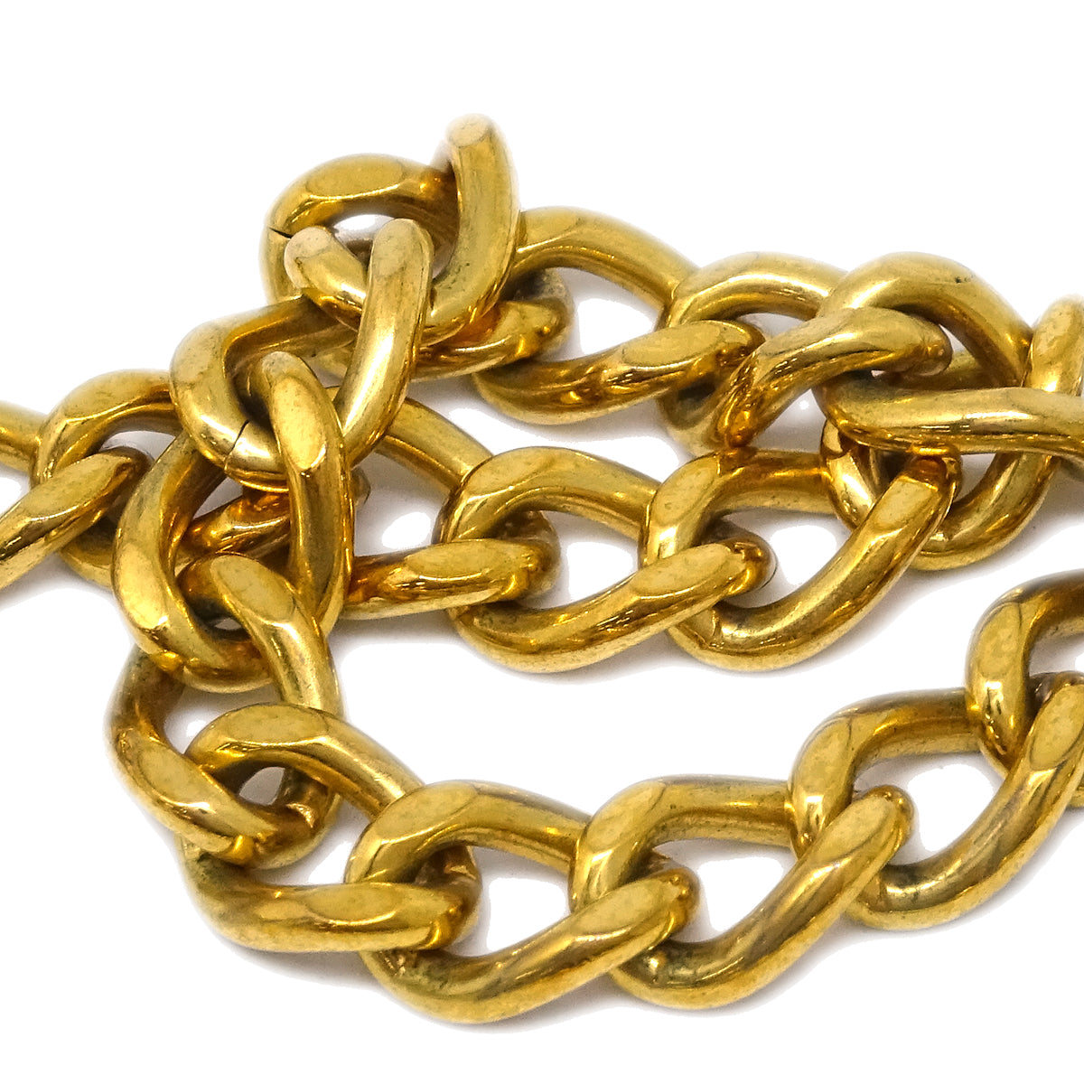 Luxury Chanel Turnlock Gold Chain Necklace 97P