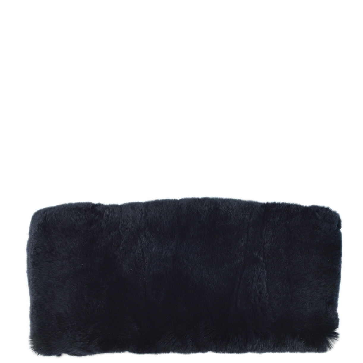 Luxury Chanel Fur Shawl Stole Black Small New