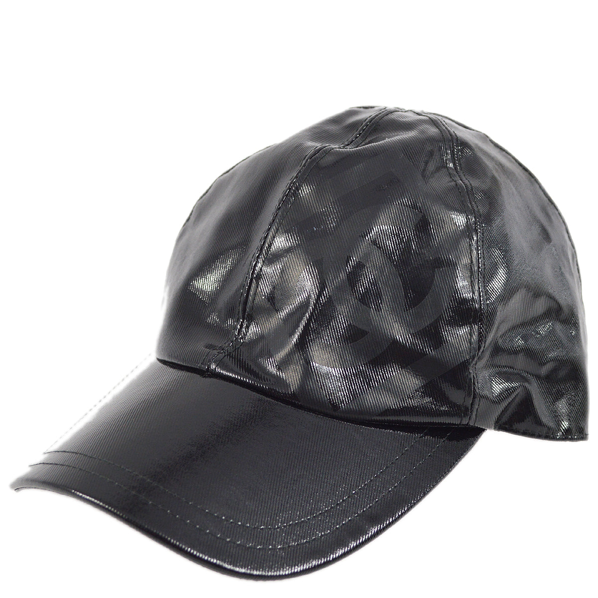 Luxury Chanel Sport Line Cap Hat Black #M Small New