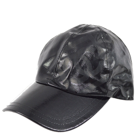 Luxury Chanel Sport Line Cap Hat Black #M Small New