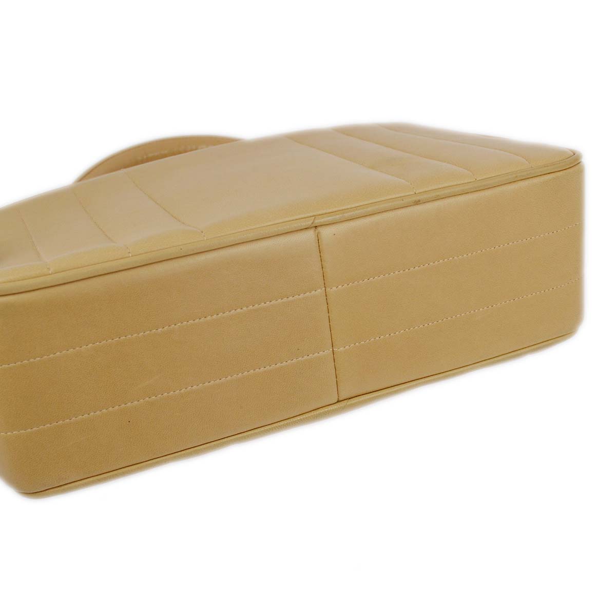 Luxury Chanel 1994-1996 Beige Lambskin Mademoiselle Handbag