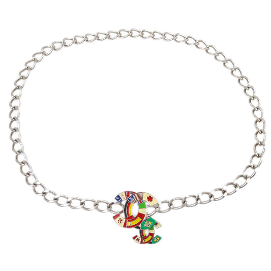 Luxury Chanel Silver Chain Belt 03A Small New