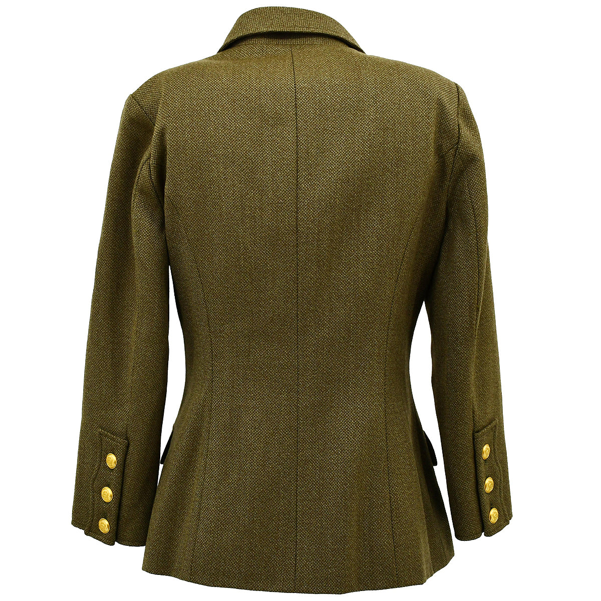 Luxury Chanel Single Breasted Jacket Khaki 96A #40