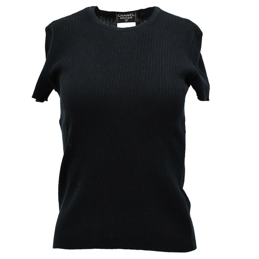 Luxury Chanel T-shirt Black 97P #38