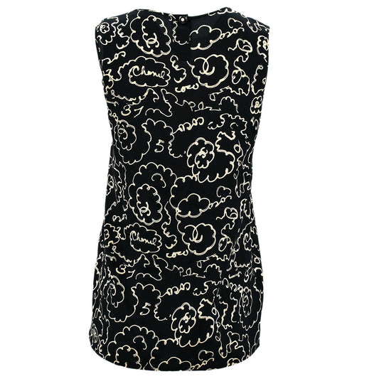 Luxury Chanel Sleeveless Tops Black