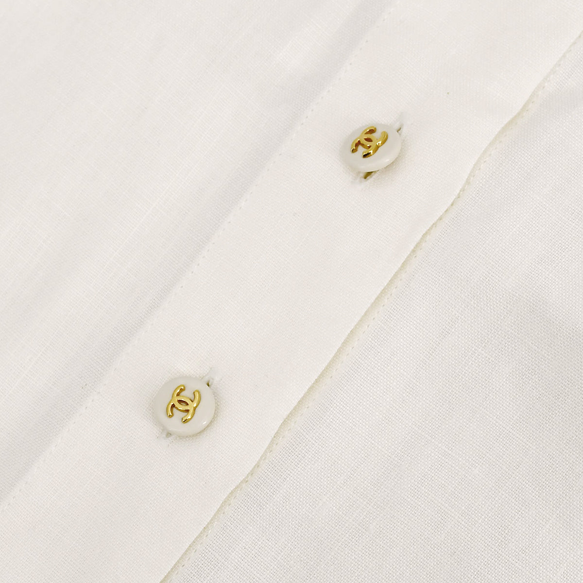 Luxury Chanel Shirt White 97P #38