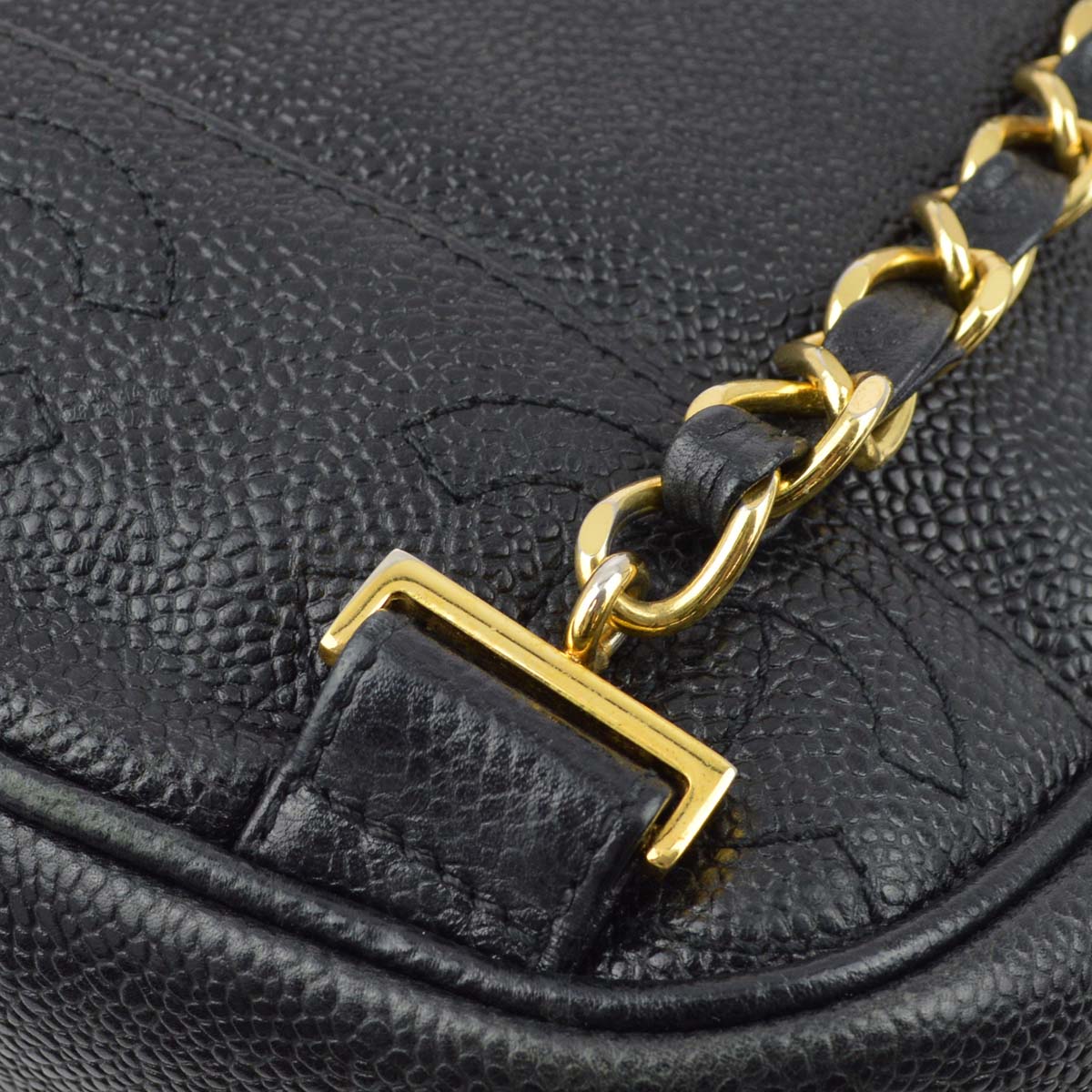Luxury Chanel 1996-1997 Black Caviar Triple CC Backpack