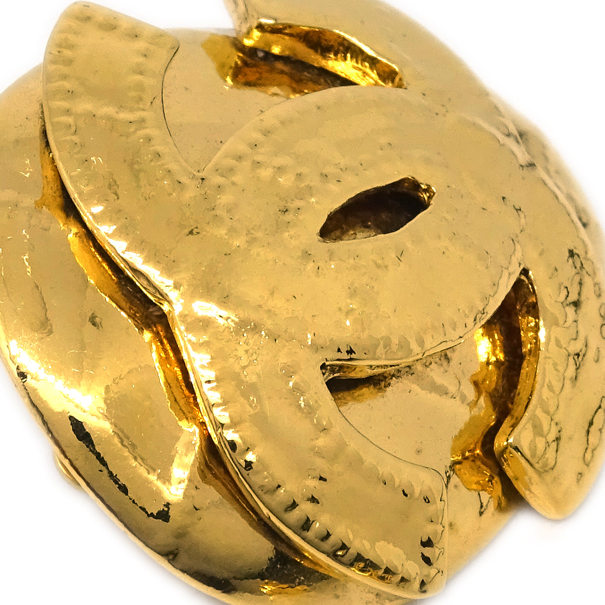 Luxury Chanel Earrings Clip-On Gold 94P