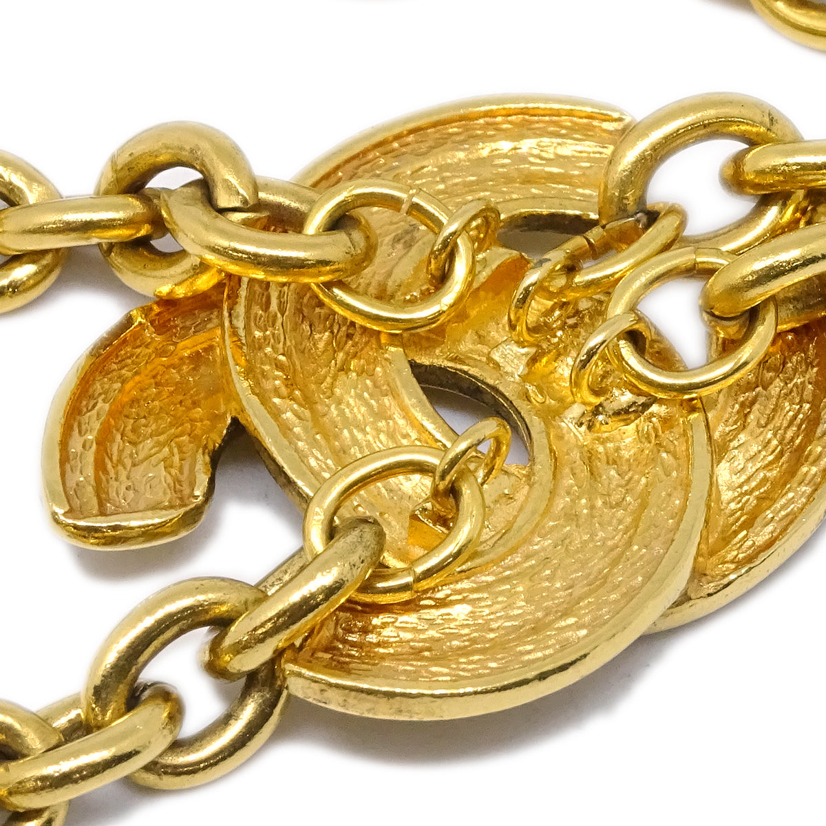 Luxury Chanel CC Gold Chain Belt 6051 Small New