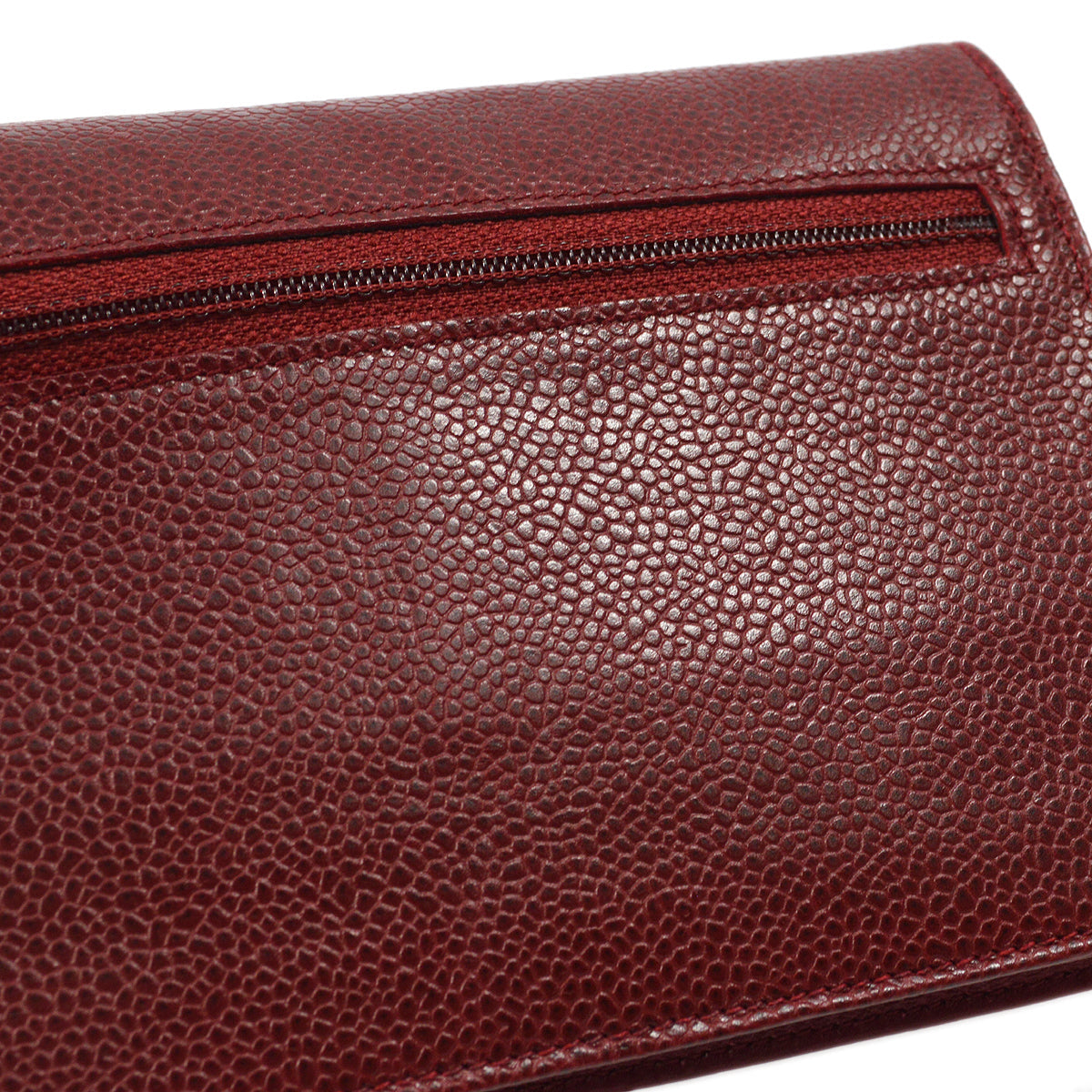 Luxury Chanel 1994-1996 Red Caviar Timeless WOC Wallet