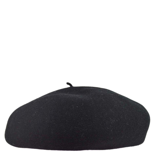 Luxury Chanel Oversize Black Hat Beret 98P #57 Small New