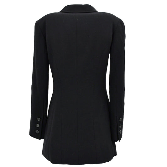 Luxury Chanel Single Breasted Jacket Black