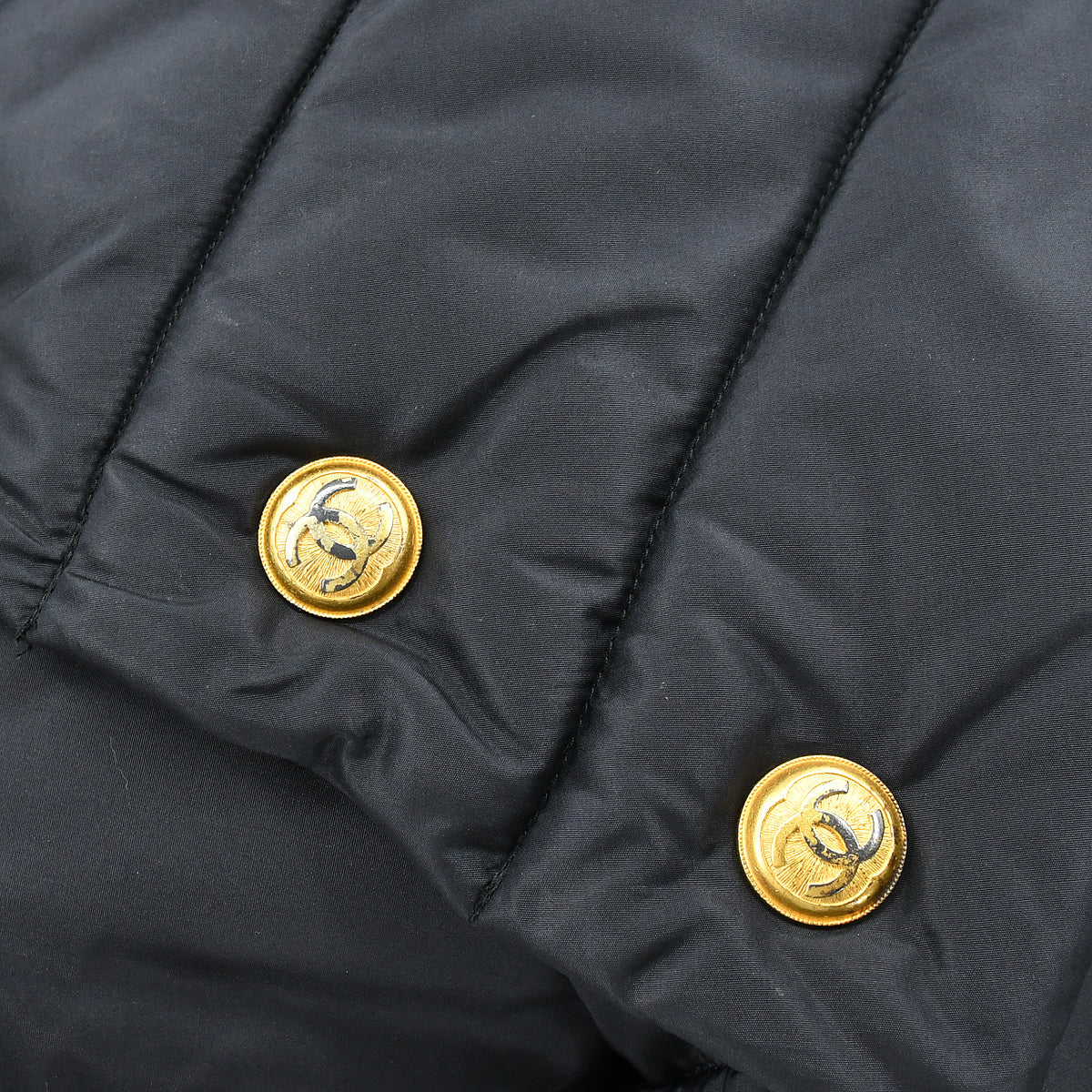 Luxury Chanel Zip Up Jacket Black #40