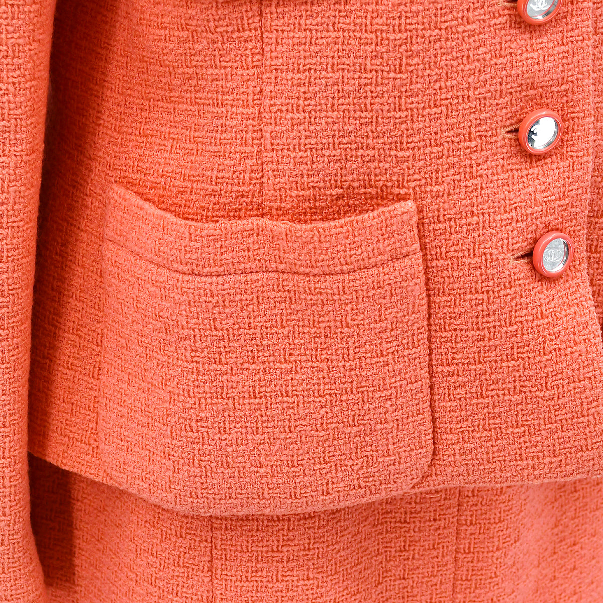Luxury Chanel Setup Suit Jacket Skirt Pink 95C #44
