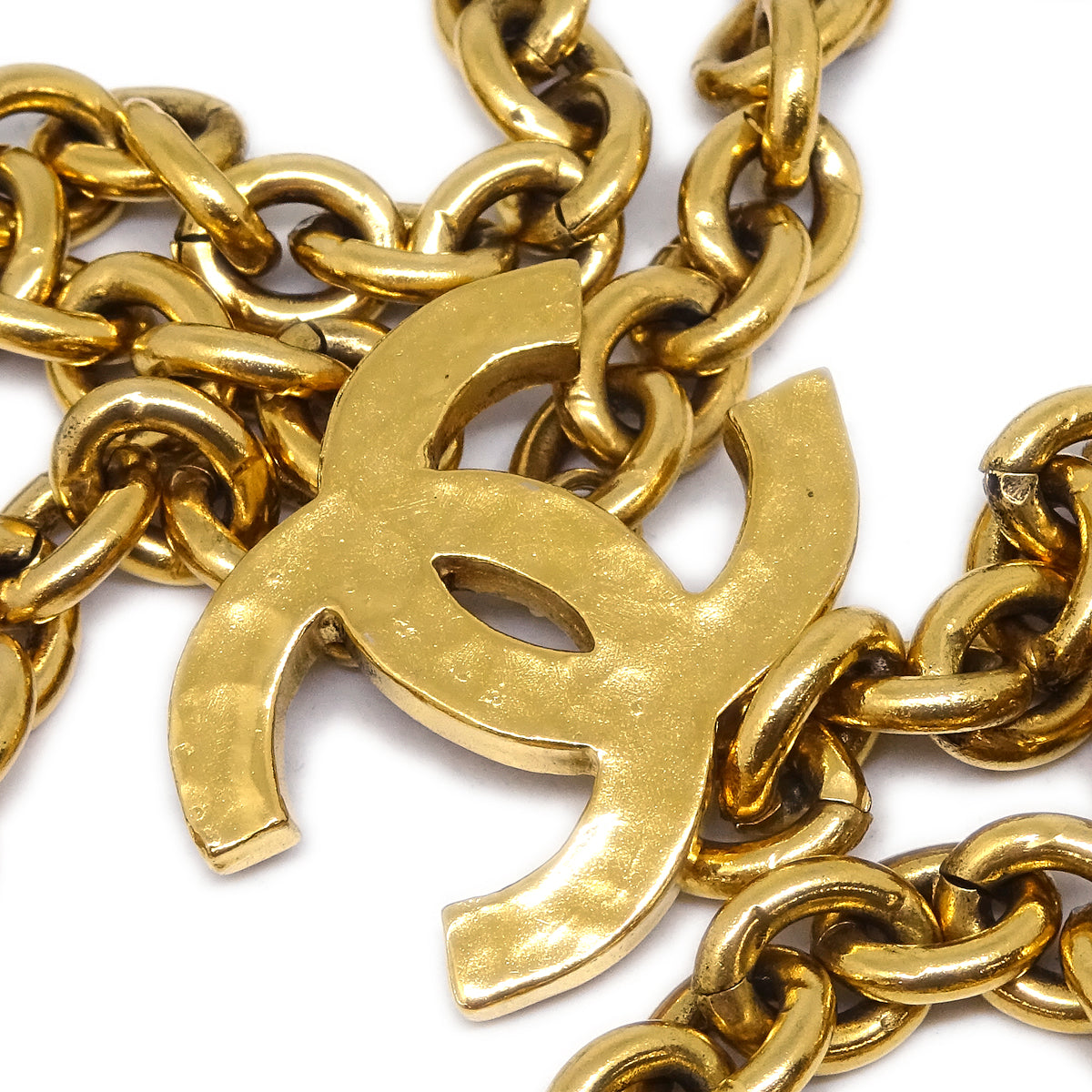 Luxury Chanel CC Chain Belt Gold 684 Small New