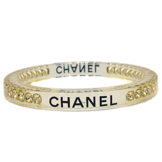 Luxury Chanel Bangle Rhinestone Clear 05P